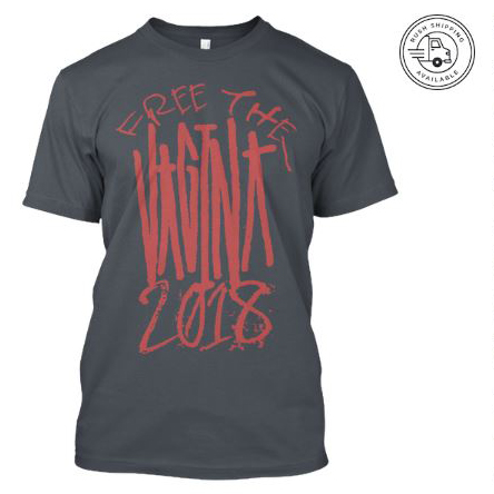 vantana row free the vagina 2018 tour dark grey shirt teespring trap punk merch store ventana row band